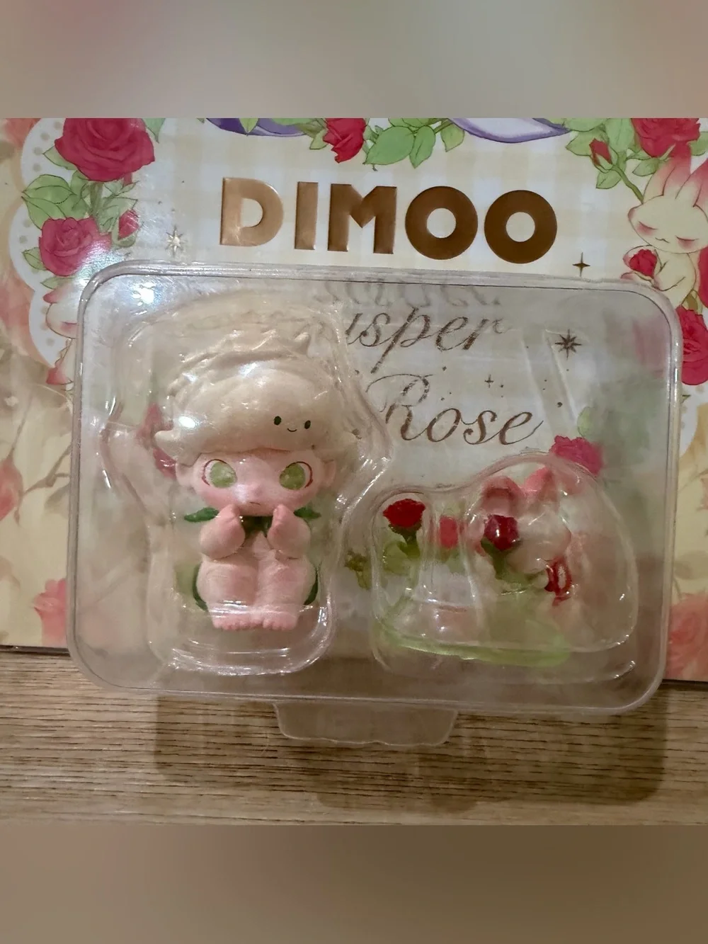 New Pop Mart Dimoo Whisper Of The Rose Vinyl Figure Hangcard
